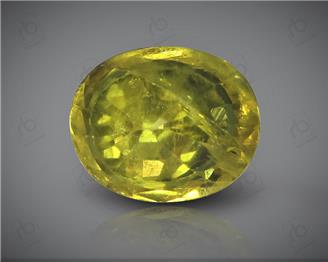 Natural Heated & Treated Yellow Sapphire Certified1.51 CTS (DIN 86130 )